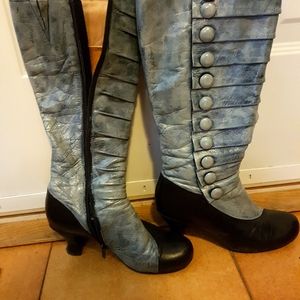 Miz mooz "astor" knee high leather boots with inner cozy fabric lining